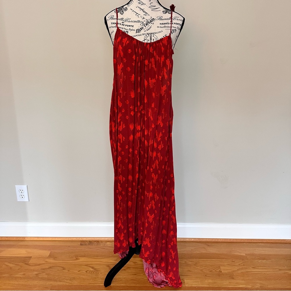 a:glow Vibrant Red Maxi Dress